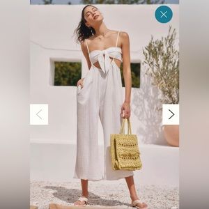 NWT Anthropologie Wrenley Suspender Pants (jumper, coverup)